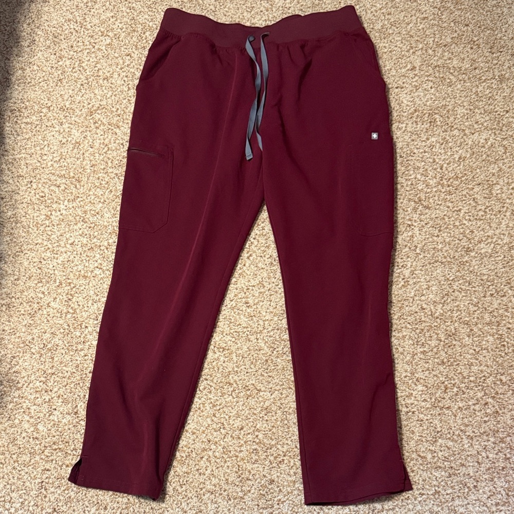 Figs Maroon Pants